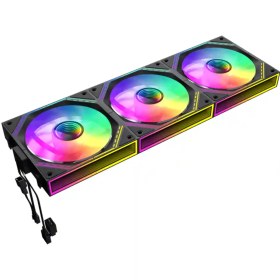 تصویر فن کیس گیم‌ مکس مدل GameMax FN12A-S3I-R Black 3x GAMEMAX FN12A-S3I-R Black ARGB Reverse 120mm 3 in 1 Case Fan