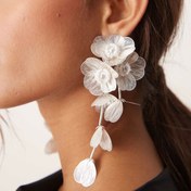 تصویر گوشواره ی شکوفه ای سه بعدی 