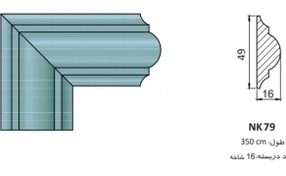 تصویر پروفیل قاب بندی ام دی اف کد NK79 