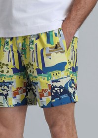 تصویر مایو یا شورت شنا مردانه لوفیان اورجینال مردانه زرد Lufian 111220100 