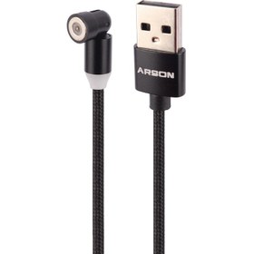 تصویر کابل مگنتی میکرو یو اس بی فست شارژ Arson AN-Q36 1m Arson AN-Q36 1m MicroUSB Fast Magnetic Cable