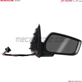 تصویر اینه کامل برقی پژو پارس سال راست راهنما دار 4 فیش (سوکت قدیم) کاوج Side mirror