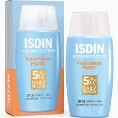 تصویر ضد آفتاب فیوژن واتر مجیک رنگ لایت حجم ۵۰ میل 