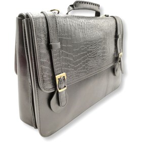 تصویر کیف اداری مشکی کد 12400 