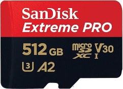 تصویر کارت حافظه microSD سن دیسک 512 گیگ مدل Extreme PRO 