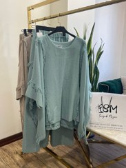 تصویر ست پانچ و شلوار لینن 