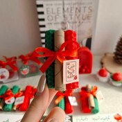 تصویر گیفت شمع موم عسلی دوتایی 