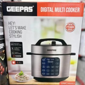 تصویر پلوپز و مولتی کوکر جیپاس مدل GMC35053 ظرفیت ۶ لیتر استیل ضد زنگ 