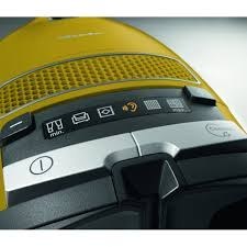 تصویر جاربرقی اصل المان میله Miele Complete C3 Calima Bagged Canister Vacuum Cleaner with Turbobrush floorhead, in Curry Yellow 