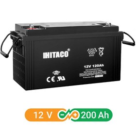 تصویر باتری یو پی اس 200 آمپرساعت هیتاکو (Hitaco) 12 ولت 