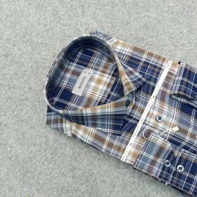 تصویر پیراهن طرحدار مردانه قواره ازاد ( قواره کلاسیک ) _ استین بلند 