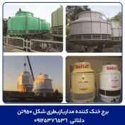تصویر برج خنک کننده مداربازبطری شکل 950تن 