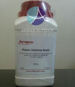 تصویر محیط PDB یا پوتیتو دکستروز براث (Potato Dextrose Broth) پودری، ایبرسکو 