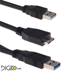 تصویر کابل هارد اکسترنال USB3.0 با سرعت 5G (مارک فرانت ) Y شکل 