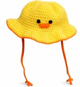 تصویر کلاه دست بافت مدل جوجه پا دار 