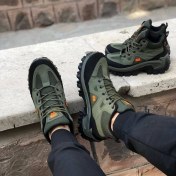 تصویر کفش نیم بوت ساقدار jax رنگ زیتونی ست زنانه و مردانه از ۳۶ تا ۴۵ کمپینگ و کوهنوردی جکس یا جاکس 