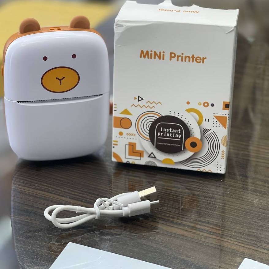 Xiaomi Portable Photo Printer 300dpi Pocket Mini AR Photo Printer with DIY  Share 500 mAh Image Printer Zinc Paper Printer, White, A8, TEJ4018GL, M