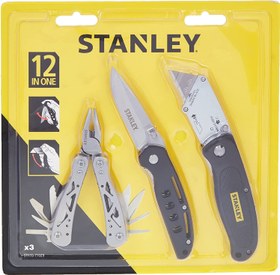 تصویر ست ابزار 3 تکه مدل Stanley 3 Piece Multi Tool Set With Pocket Knife - ارسال 20 روز کاری 
