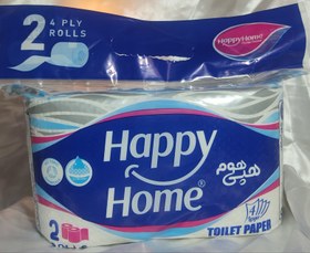 تصویر دستمال کاغدی Happy Home دوقلو توالت ا Happy Home Happy Home