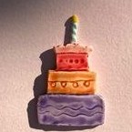 تصویر مگنت یخچال کیک‌تولد 