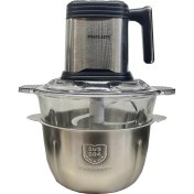 تصویر خردکن فیلیپس مدل دوکاسه 6 تیغ طلایی6386 