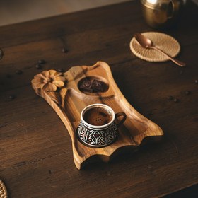 تصویر سینی قهوه چوبی کد 845 