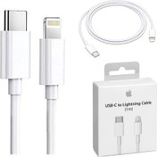 تصویر کابل آیفون۱۳( لایتنینگ )اصلی سریالدار کیفیت عالی 