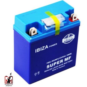 تصویر باتری 12 ولت 5 آمپر ساعت موتور سیکلتی بلند ایبیزا ibiza مدل 12V5AH ساخت ویتنام 