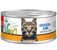 تصویر کنسرو پته گربه وکسی با طعم مرغ و کیوی وزن 110 گرم VEXI Adult cat With Chicken & Kiwi 110 ML