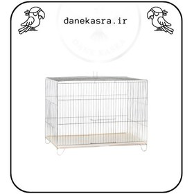 تصویر قفس بزرگ بازاری درجه یک با کفی فلزی درجه یک - کفی پلاستیکی Large market cage with first class metal floor