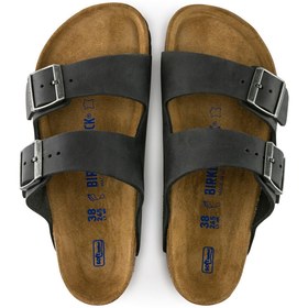 تصویر Birkenstock دمپایی سیاه با شکست 