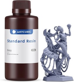 تصویر رزین استاندارد انی کیوبیک - خاکستری Anycubic Standard Resin