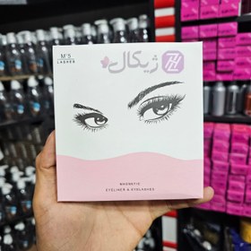 تصویر مژه مگنتی و خط چشم مگنتی به همراه اپلیکاتور پک 6 عددی Lashes Magnetic eyelash and magnetic eyeliner pack of three