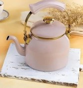 تصویر کتری قوری چای‌ساز سنتی چای گیاهی مینا مناسب صورتی آجار ACAR 