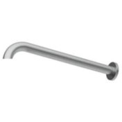 تصویر لوله دیواری و متعلقات حمام توکار رنگ کروم مات | شودر 