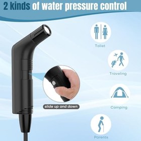 تصویر پمپ آب مسافرتی شارژی با مخزن آب، برای توالت، کمپینگ، پیاده روی، استفاده در فضای باز - ارسال 20 روز کاری 