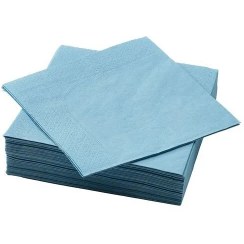 تصویر دستمال کاغذی ایکیا مدل FANTASTISK ،آبی–خاکستری 