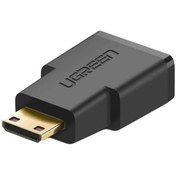 تصویر مبدل HDMI به مینی HDMI یوگرین مدل 20101 UGREEN 20101 HDMI To Mini HDMI Adapter