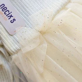 تصویر پیراهن مجلسی نوزادی با گلسر نجیکس سایز ۹ تا ۱۲ ماه 