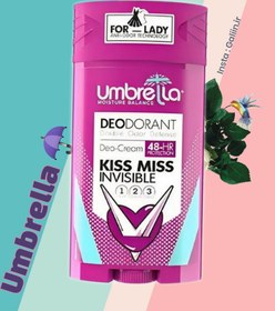 تصویر استیک ضد تعریق زنانه مدل Kiss Miss حجم 90 میلی لیتر آمبرلا Umbrella Kiss Miss Deodorant 90 ml