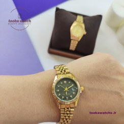 تصویر ساعت مچی زنانه رولکس ،ساعت رولکس ،ساعت زنانه رولکس،Rolex ،ساعت مچی شیک و جدید ،ساعت رولکس - صفحه مشکی Rolex