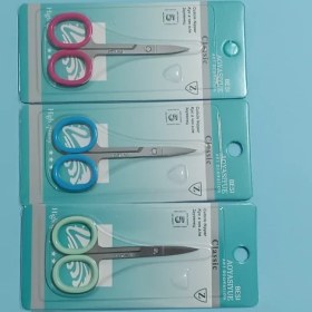 تصویر قیچی ابرو کد GSS-302 دسته رنگی 