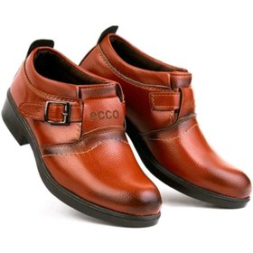 تصویر مردانه رویه چرم صنعتی کیفیت بالا زیره پیو - قهوه ای / 40 