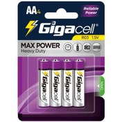 تصویر باتری قلمی 4 تایی Gigacell سری MAX POWER 