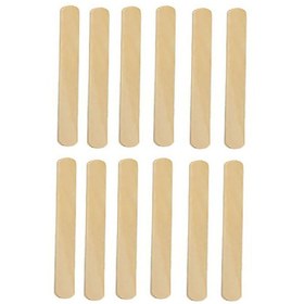 تصویر کاردک یا چوبک اپیلاسیون 12 سانتی بسته 25 عددی (چوب بستنی) epilasyon (waxing) Stick pack of 25 pieces (ice cream stick)