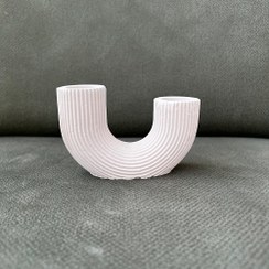 تصویر دکوری جا شمعی دوقلو 