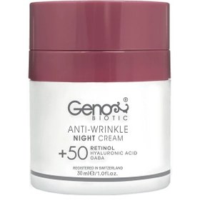 تصویر کرم ضد چروک شب بالای 50 سال ژنوبایوتیک 30 میلی لیتر Geno Biotic Above 50 Years Anti Wrinkle Night Cream 30 ml