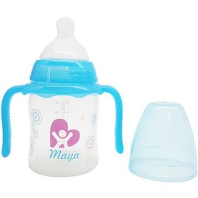 تصویر شيرخوری دهانه عریض دسته دار 150 ميل Maya Feeding Bottle code:2243