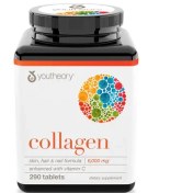 تصویر قرص کلاژن ساز یوتئوری همراه با ویتامین C بسته 290 عدد Youtheory Collagen 290 Tablets