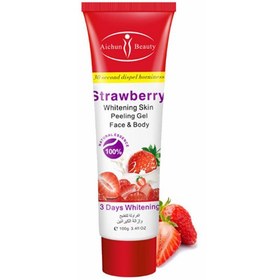 تصویر ژل لایه بردار فوری توت فرنگی ایچون بیوتی ا Gel peel off Instant Strawberry Aichun Beauty 100 ml Gel peel off Instant Strawberry Aichun Beauty 100 ml